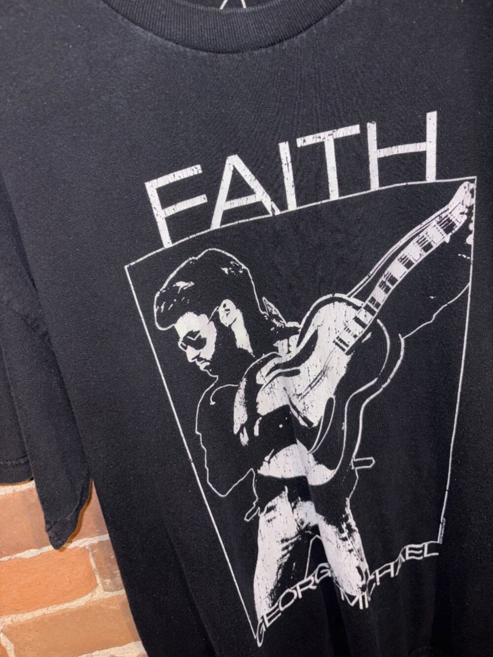 Vintage George Michael Faith Graphic Tee Shirt